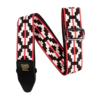 Abbildung von Ernie Ball Jacquard Gitarrengurt Ristra Red