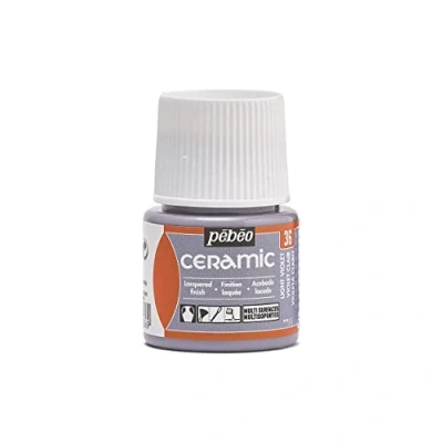 Abbildung von Pébéo Ceramic Deckende Farbe für Terrakotta, Keramik und Fayence Flakon 45 ml hellviolett