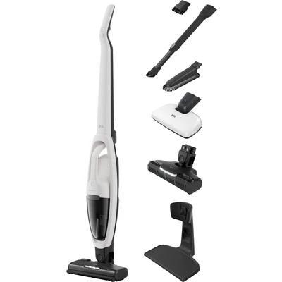Abbildung von AEG AKKU Hand und Stielstaubsauger &quot;HYGIENIC 5000 STAUBSAUGER (AS52H212XN)&quot;, 2in1, leise 79 dB(A), 58 % Recyclingmaterial, bis zu 50 Min. Laufzeit