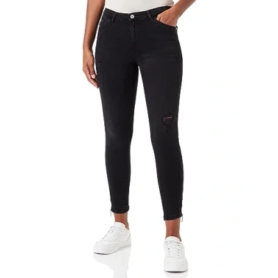 Abbildung von ONLY Damen Onlkendell Reg Sk Zip Ank des Box Jeans, Black Denim, 28W / 34L