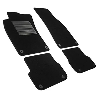 Abbildung von MDM SP 200 Fußmatten Velours Autoteppich passend für Audi A6 (C6) / Avant 03.2006&gt;02.2011, black