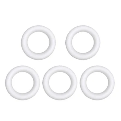 Abbildung von Toyvian Styroporplatten 5 stücke Ring für Dekorationen DIY weihnachtskranz blumenschmuck floral projekte (25 cm) Strohkranz Rohling