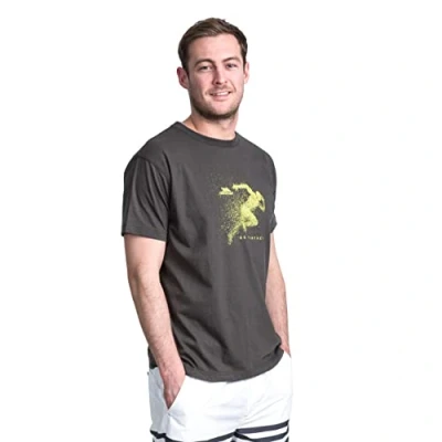 Abbildung von Trespass Herren T shirt Mit Aufdruck Lyons, Grey Marl, XXL, MATOTSM10015_GRMXXL