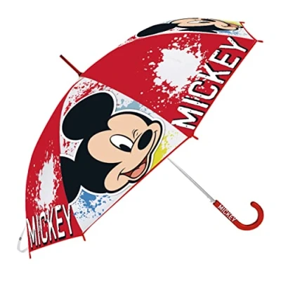 Abbildung von Safta Mickey Mouse Happy Smiles Manueller Regenschirm, 460 mm, bunt, único