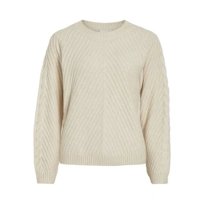 Abbildung von VILA Rundhals Strickpullover, Damen, Größe: XS, Birch