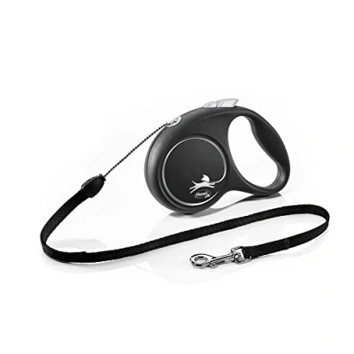 Abbildung von Flexi Black Design Seil S 5 m Hundeleine Silber&amp;Schwarz...