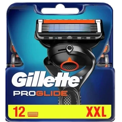 Abbildung von Gillette Fusion, Männer, Gillette, Blau, Orange, Silber, 12 Stück(e)