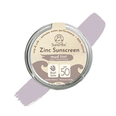 Abbildung von Suntribe Natural Mineral FACE &amp; Sport ZINC Sunscreen SPF 30 Sonnenschutz, Größe: 45 g, Beige
