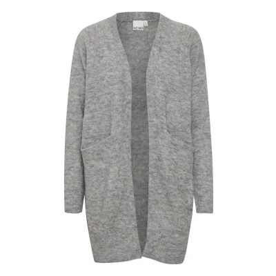 Abbildung von ICHI Ihkamara CA2 Strickjacke, Damen, Größe: Medium, Grey melange