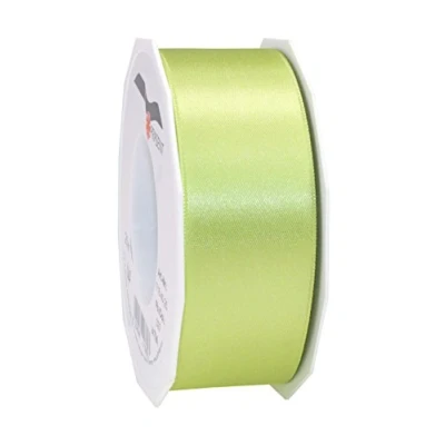 Abbildung von PRÄSENT C.E. Pattberg Satin Pistazie, 25 m Satinband zum Einpacken von Geschenken, 40 mm Breite, Geschenkband Dekorieren &amp; Basteln, Dekoband, Anlass