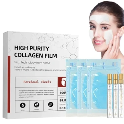 Abbildung von Kollagen Film,Collagen Maske Gesicht,Löslicher Collagen Film Gesicht,Collagen Patches Gesicht,Kollagens Gesichtsmaske,Strafft die Haut,Verbessern Erschlaffung der Haut,Verdünnen Sie feine Linien