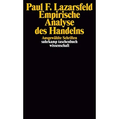 Abbildung von Empirische Analyse des Handelns: Ausgewählte Schriften (suhrkamp taschenbuch wissenschaft)