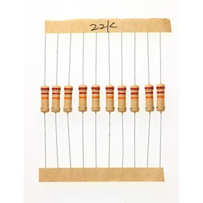 Abbildung von HUABAN 100 Stücke 1 Watts 1W 22K Ohm 5% Kohleschichtwiderstand