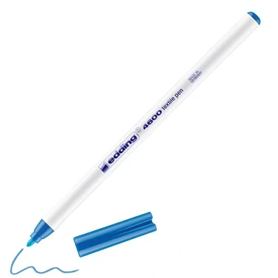 Abbildung von edding Textilmarker 4600 Textilstift hellblau