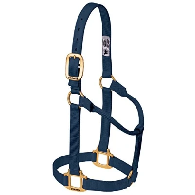 Abbildung von Weaver Leather Original Nylon Pferdehalfter Navy Yearling