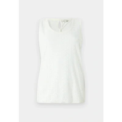 Abbildung von TOM Tailor MIX Ajour Top, Damen, Größe: Medium, Whisper white