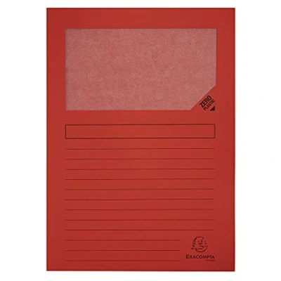 Abbildung von 16 x Exacompta Sichtmappen Forever A4 VE=25 Stück rot