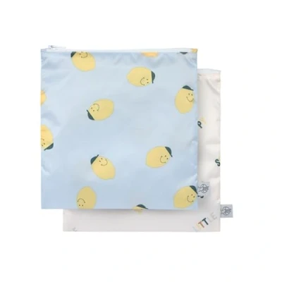 Abbildung von LÄSSIG Wiederverwendbarer Aufbewahrungs Beutel Snack Tasche 2 Stück/Snack Bag Happy Fruits Lemon