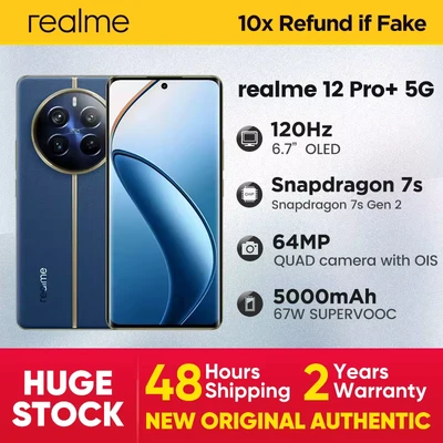 Abbildung von Realme 12 Pro+ 5G 8+256GB (6,7 Zoll, Android 14, 5000 mAh) Smartphone