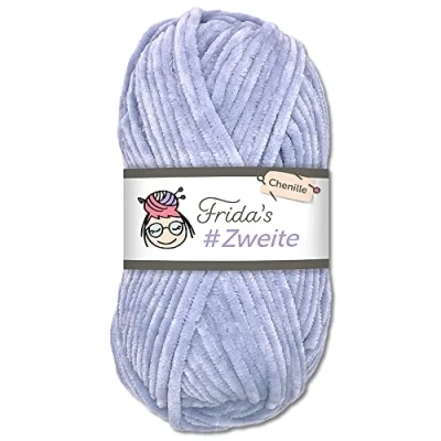 Abbildung von Frida&#039;s #Zweite Wolle 100g Chenille Amigurumi Stricken &amp; Häkeln weich (05 Flieder)