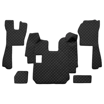 Abbildung von F CORE FL11 BLACK Fußmattensatz Eco Leder vorne 5 schwarz