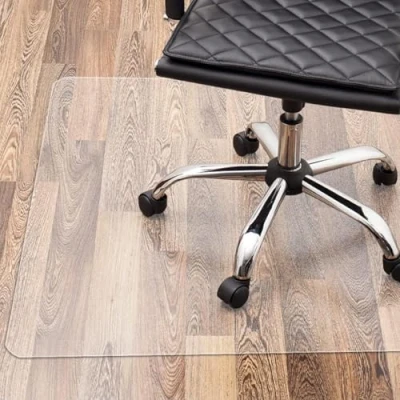 Abbildung von Floordirekt PRO Bürostuhl Unterlage transparente Bodenschutzmatte für Hartböden Bodenmatte, Bodenschutz, Unterlegmatte (114 x 200 cm)