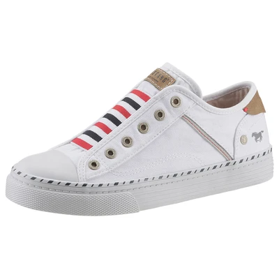 Abbildung von Mustang Shoes Schlupfschuh, Freizeitschuh, Slip On Sneaker Slipper, Freizeitschuh mit praktischem Gummizug