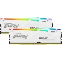Abbildung von Kingston FURY Beast Weiß RGB EXPO 64GB 5200MT/s DDR5 CL36 DIMM Desktop Gaming Speicher kit mit 2 KF552C36BWEAK2 64