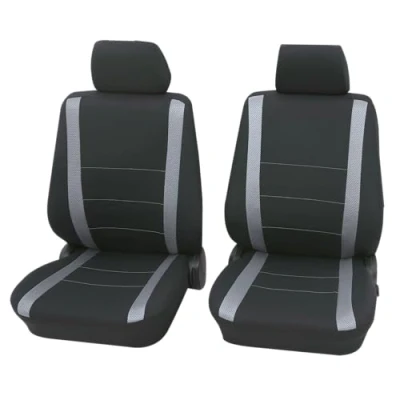 Abbildung von PETEX Auto Sitzbezüge für Vordersitze 6 teilig Samoa grau, Eco Class mit SAB 1