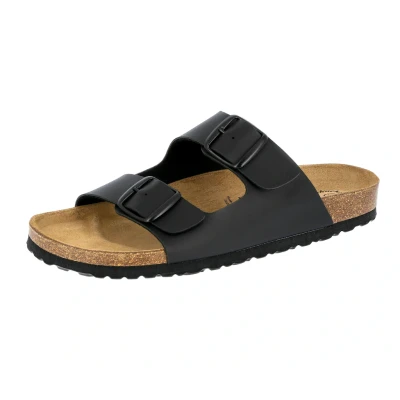 Abbildung von LICO Bioline Pantolette flach, Herren, Größe: 39, Schwarz Schuhe