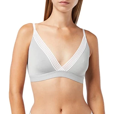 Abbildung von Sloggi Damen Wow Embrace Bralette, Undurchsichtige, Grau (Grey Combination M013), (Herstellergröße: S)