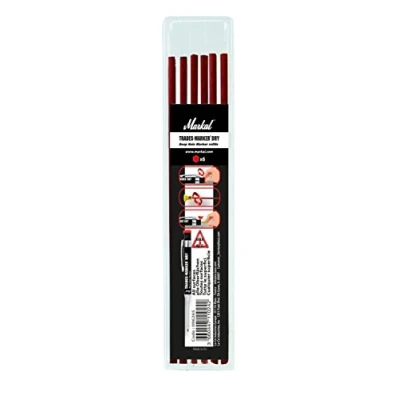 Abbildung von Markal 96265 trades marker Dry Minen für Marker, rot (Pack 6)