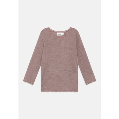 Abbildung von Name it Nmfwang Needle Solid Langarmshirt für Kinder, Größe: 98, Purple dove
