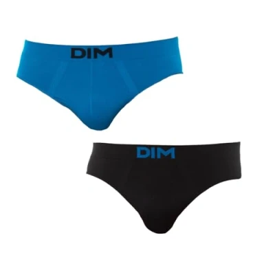 Abbildung von UNNO Herren Sin Costuras Slip Pack X2 Dim Basic Unterkleid, Schwarz (Azul Océanique/Negro 5WL), Medium (Herstellergröße: 6)