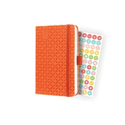 Abbildung von SIGEL J4118 Wochenkalender Jolie 2024, ca. A6, orange, Hardcover, Gummiband, Stiftschlaufe, Einstecktasche, 174 Seiten, aus nachhaltigem Papier, Terminplaner