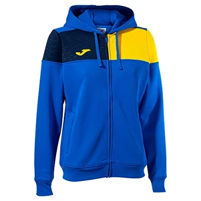 Abbildung von Joma Jacke mit kapuze frau Crew V knigsblau gelb marineblau
