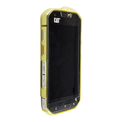 Abbildung von caseroxx TPU Hülle für Cat S60, Tasche mit und ohne Displayfolie (TPU Displayschutzfolie, gelb)