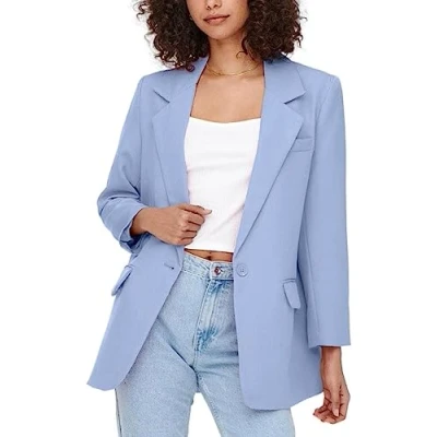 Abbildung von ONLY Berry OVS TLR NOOS Kurzmantel, Damen, Größe: 36, Bel air blue