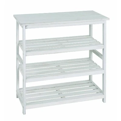 Abbildung von HAKU Möbel 26317 Regal 65 x 32 72 cm, weiß gewischt