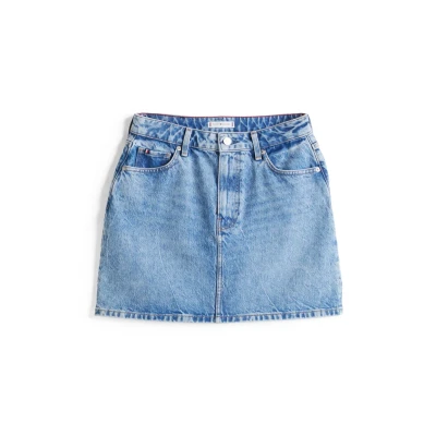 Abbildung von Tommy Hilfiger Jeansrock &quot;DNM Mini SKIRT HW ALI&quot;, in Länge, blauer Waschung