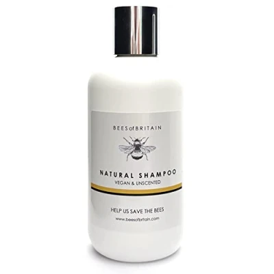 Abbildung von 99% Natürlich SHAMPOO NICHT PARFÜMIERT 250ml von BEES of BRITAIN. Ohne Sulfat, Parabene. pH 5,5 für Empfindliche Haut. Wir Spenden 5% Unseres Gewinns, um Bienen und Bestäuber zu Retten.