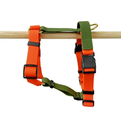 Abbildung von Führgeschirr Outdoor FLEX 5 fach verstellbar mit Haltegriff Neonorange / Grün S