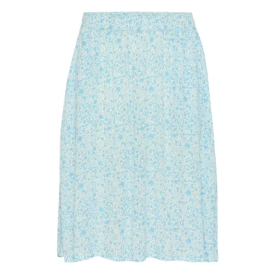 Abbildung von Kaffe Amber Alinienrock, Damen, Größe: 40, Blue atoll petit fleur