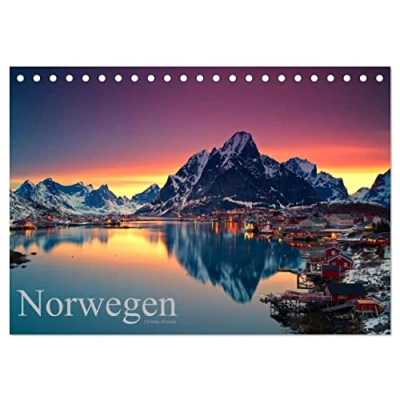 Abbildung von Norwegen (Tischkalender 2025 DIN A5 quer), CALVENDO Monatskalender