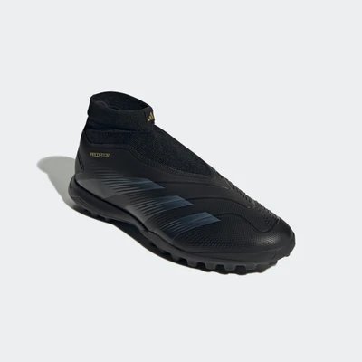 Abbildung von adidas Performance Predator League Laceless TURF Fußballschuh Multinocken, Herren, Größe: 43 1/3, Core black/carbon/gold metallic Schuhe