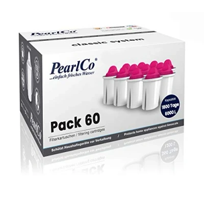 Abbildung von PearlCo AquaMag Classic Pack 60 Filterkartuschen mit Magnesium passend zu Brita