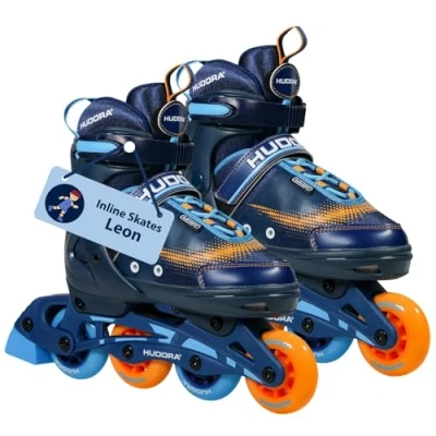 Abbildung von HUDORA Inline Skates Mia/Leon Inliner für Kinder/Jugendliche &amp; Erwachsene in versch. Größen Farben Roller bis zu 4 verstellbar Bequeme stilvolle Rollerskates