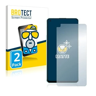 Abbildung von BROTECT Entspiegelungs Schutzfolie für Oppo Reno 6 5G (2 Stück) Matte Displayschutz Folie, Anti Reflex, Fingerprint