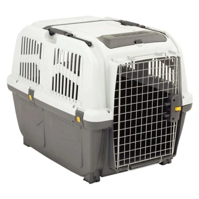 Abbildung von PETGARD Tiertransportbox Transportbox Hundebox SKUDO 5 IATA, dunkelgrau hellgrau 79 x 58 65 cm