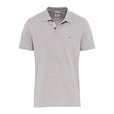 Abbildung von camel active Kurzarm Poloshirt, Herren, Größe: Large, Stone grey